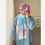 شال نخ کاستوم رکسانا عرض 70 طول 2 متر - Image 3