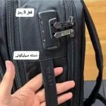 کوله پشتی لپتاپی قفل دار مناسب روزمره اداری دانشجویی دبیرستانی ارتفاع 44 سانتی متر - Image 11