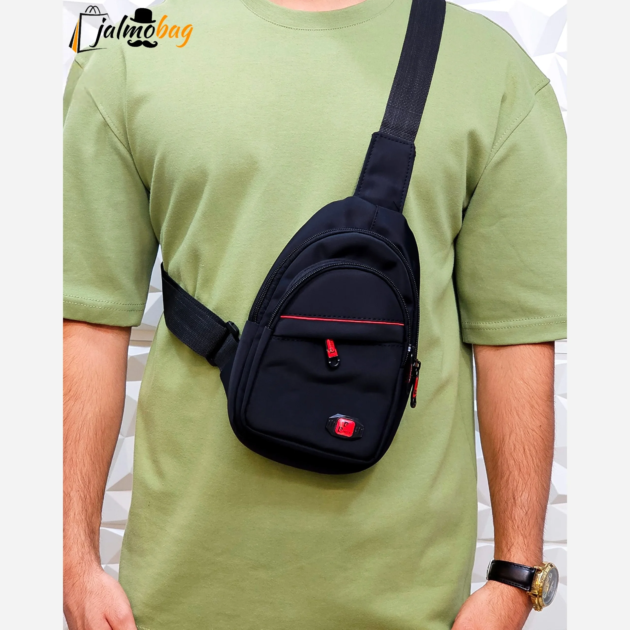 da3af9fb-0bec-417f-b75e-3fb9dc32ed07-6.webp بادی بگ اسپرت کوچک جنس دیبا خارجی سه زیپ - Image 1