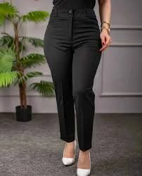 شلوار پارچه ای زنانه راسته قد 90