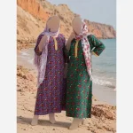 ساحلی ترکمنستانی گل ریز جنس نخ گلدار فری سایز - Image 5