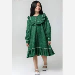 پیراهن کتان تافته دخترانه در 4 سایز مختلف