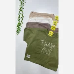 تیشرت اورسایز دخترانه thankyou لش استایل آستین کیمونو - Image 4