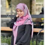 روسری نخ کاستوم طرح هما ابعاد 140 در 140 - Image 9