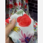 روسری مجلسی طرح گلناز قواره بزرگ 140 سانتیمتر نخ کاستوم سیتو - Image 7