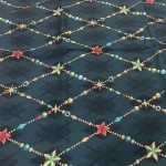 روسری نخ کاستوم طرح جواهر قواره بزرگ 140 سانتیمتر - Image 3