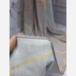 روسری مجلسی طرح افرا نخ کاستوم سیتو قواره بزرگ 140x140 لیز نیست - Image 4