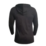 تیشرت آستین بلند مردانه طرح Y3 مدل U4789 کلاه دار نخی اعلا در دو رنگ مشکی و سفید سایز L XL 2XL - Image 3