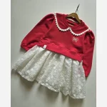 پیراهن دخترانه دورس و دانتل مجلسی سایز 40 تا 55 مناسب 3 تا 10 سال - Image 8