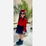 ست کراپ و دامن دخترانه مجلسی مدل تور پفکی سایز 2 تا 9 سال - Image 8