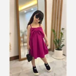 سارافون مازراتی طرح پاپیون بنفش قطری و نسکافه ای روشن - Image 3