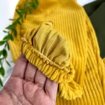 ست بلوز بیسکوییتی و شلوار جاگر مخمل اسپرت بچگانه - Image 8