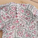 کت و سارافون دخترانه مدل گل بهاری کرپ مازراتی و لنین سایز 1 تا 3 - Image 7