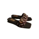 صندل زنانه مدل لوئی ویتون LV رنگ مشکی سایز 37 تا 40 - Image 3