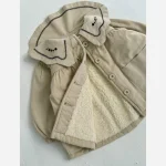 پالتو دخترانه شیک خوش پوش کتان گلدوزی شده سایز 1 تا 6 سال - Image 4