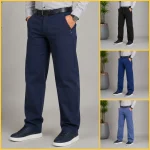 شلوار کتان مردانه کلاسیک مشکی و سبز یشمی سایز 42 تا 52 - Image 5