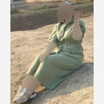 پیراهن مانتو دانشجویی لینن وارداتی فری سایز - Image 8