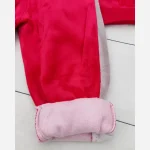 ست بلوز و شلوار مخمل بچگانه طرح زنبوری تو کرک و گرم وارداتی - Image 6