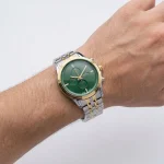 ساعت مچی مردانه سیکو مدل 2583 دو رنگ طلایی با صفحه سبز و بند استیل - Image 4