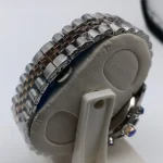 ساعت مچی مردانه سیکو دورنگ رزگلد صفحه مشکی طرح سه موتور با تقویم و موتور ژاپن - Image 3