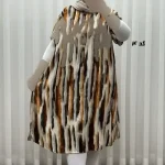 پیراهن کوتاه نخی طرح دار لامبادا فری سایز زنانه - Image 14