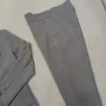 کت و شلوار زنانه پارچه مازراتی رنگ ثابت سایز لارج تا سه ایکس لارج - Image 10