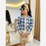 ست سه تیکه کت دامن و تاپ دخترانه لمزور شاین لمه و تور کریستال مناسب 7 تا 11 سال 4 رنگ - Image 12
