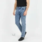 شلوار جین مردانه راسته رنگ برفی سایز 42 تا 52 - Image 5