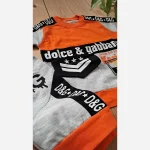 ست تیشرت و شلوارک پسرانه طرح D&G جنس پنبه یک رو و ملانژ - Image 4