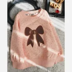 بلوز دورس دخترانه طرح پاپیون برجسته مناسب 1 تا 8 سال - Image 2