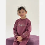 بلوز شلوار دخترانه دورس لاکرا گیپور اعلا سایز 35 تا 50 - Image 4