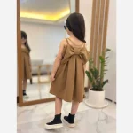 سارافون مازراتی طرح پاپیون بنفش قطری و نسکافه ای روشن - Image 2