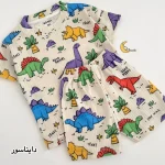ست تیشرت و شلوارک بچگانه نخ پنبه کبریتی طرح دار - Image 2