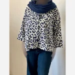 شومیز زنانه کریشه نخ تابستانه و خنک فری سایز - Image 10
