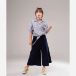 ست شومیز و شلوار تدی دخترانه لینن سایز 55 تا 70 - Image 3