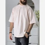 تیشرت دورس باکسی زنانه ساده بیسیک رنگ بندی متنوع سایز L تا XXL برند پگادور - تصویر 3