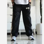 شلوار اسلش نیم بگ بغل نوار بالنسیاگا مشکی فلازت سایز XL XXL XXXL - تصویر 7