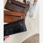 کیف پول و موبایل چرم سه لت مدل عطارد دست دوز با چرم خارجی درجه یک - تصویر 5