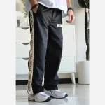 شلوار اسلش نیم بگ بغل نوار بالنسیاگا مشکی فلازت سایز XL XXL XXXL - تصویر 3