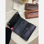 کیف پول و موبایل چرم سه لت مدل عطارد دست دوز با چرم خارجی درجه یک - تصویر 12