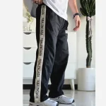 شلوار اسلش نیم بگ بغل نوار بالنسیاگا مشکی فلازت سایز XL XXL XXXL - تصویر 8