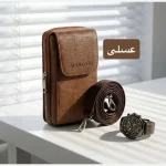 کیف مردانه جاموبایلی چرم مصنوعی روزمره - تصویر 4