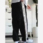 شلوار اسلش نیم بگ بغل نوار بالنسیاگا مشکی فلازت سایز XL XXL XXXL - تصویر 4