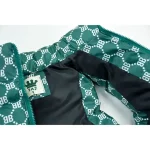 پافر باکسی دخترانه سبز شمعی پفکی سبک با کیف مناسب پاییز و زمستان - تصویر 6