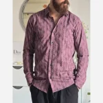 پیراهن مردانه آستین بلند راه راه ابروبادی سارینا سایزبندی M L XL XXL - تصویر 6