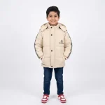 کاپشن پسرانه شمعی خزدار کرم