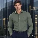 پیراهن آستین بلند مردانه پارچه دوشین قواره آزاد - تصویر 10