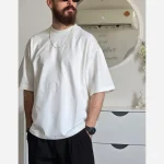 تیشرت دورس باکسی زنانه ساده بیسیک رنگ بندی متنوع سایز L تا XXL برند پگادور - تصویر 11