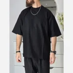 تیشرت دورس باکسی زنانه ساده بیسیک رنگ بندی متنوع سایز L تا XXL برند پگادور - تصویر 2