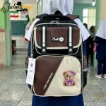 کولهپشتی دخترانه طرح تدی برند پرزیدنت مناسب پیش دبستانی و ابتدایی - تصویر 4
